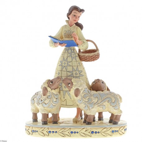Bookish Beauty (Belle with Sheep Figurine)