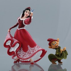 Christmas Snow White & Dopey Figurine