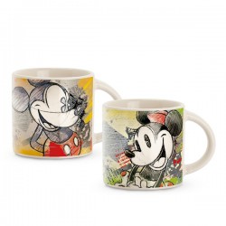 Set 2 tasses à espresso 'Mickey & Minnie' 90ml