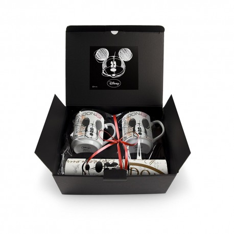 Coffret avec 2 Mugs Mickey London + set de table