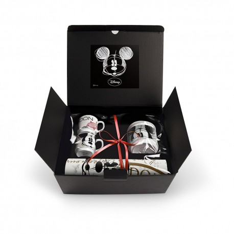 Coffret avec 2 tasses espresso Mickey London + sucrier + set de table