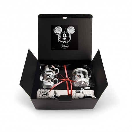 Coffret avec 2 tasses espresso Mickey Paris + sucrier + set de table