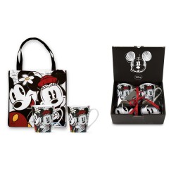 Coffret avec 2 Mugs Mickey & Minnie + shopping bag