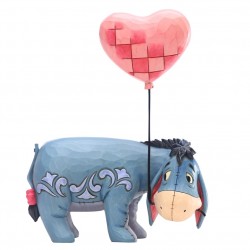 Eeyore with a Heart Balloon Figurine