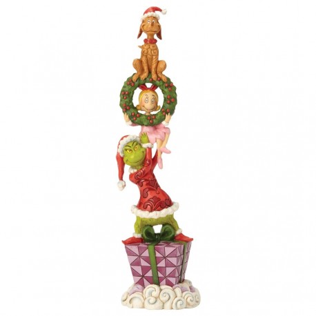 Stacked Grinch Characters Figurine