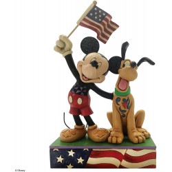 A Banner Day (Mickey and Pluto Patriotic Figurine)