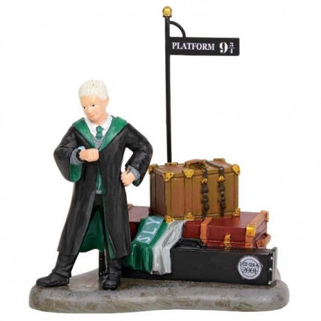 Draco Malfoy Waits at Platform 9 3/4 Figurine
