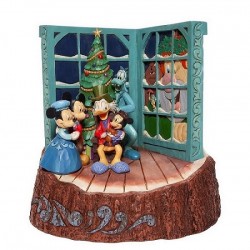 Carved by Heart Mickey Mouse Christmas Carol Figurine