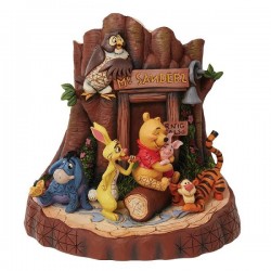 Winnie The Pooh Carved by Heart Figurine