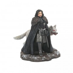 Jon Snow and Ghost Figurine